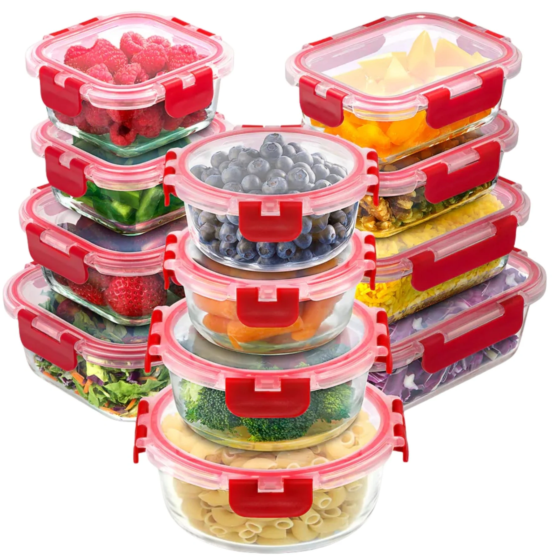 12 Piece Glass Food Storage Containers - Image 10