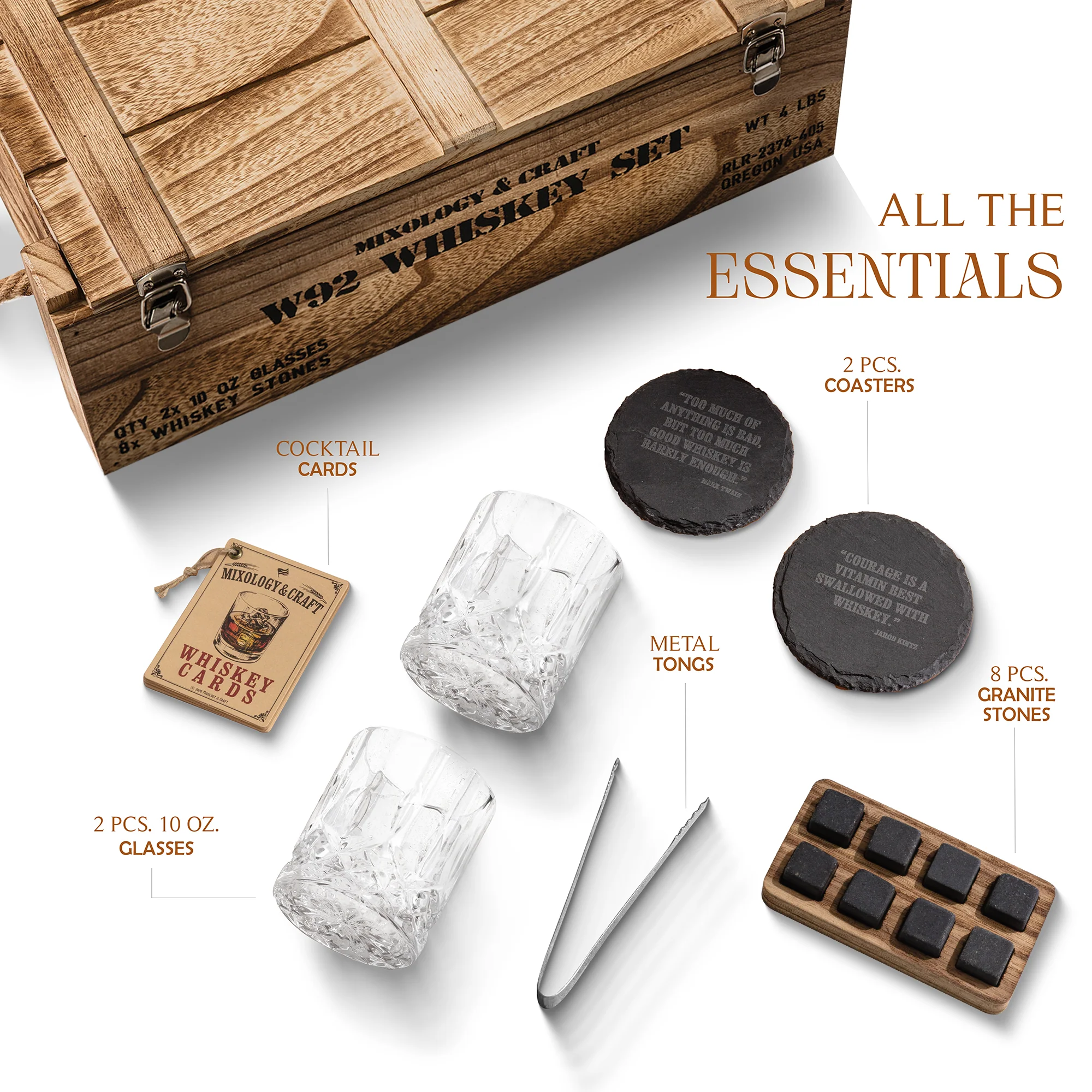 15-Piece Whiskey Glass & Stones Set - Image 5