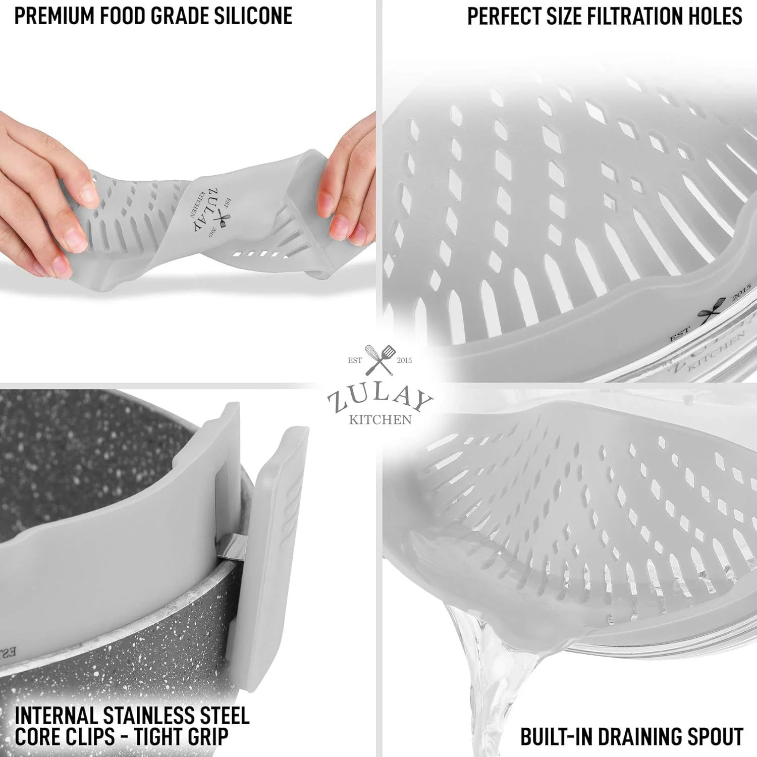 Clip-on Silicone Pot Strainer - Image 6