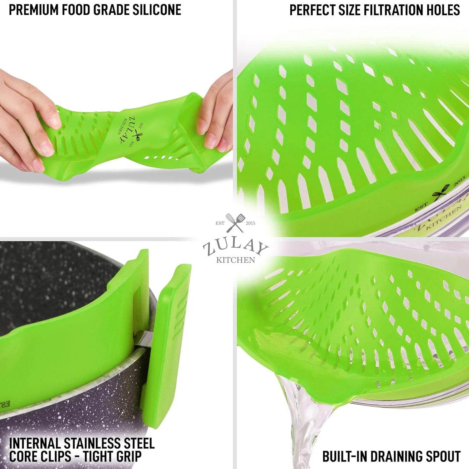 Adjustable Silicone Pot Strainer - Image 3