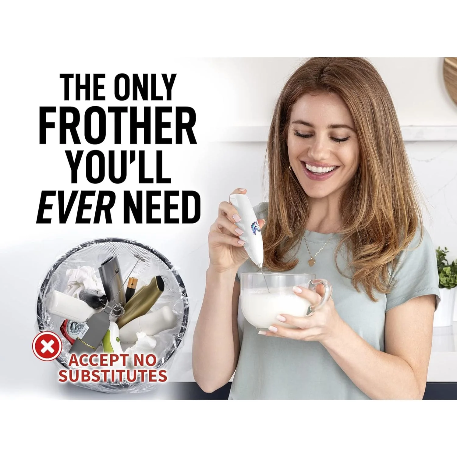 Classic Milk Frother With Stand - Image 6
