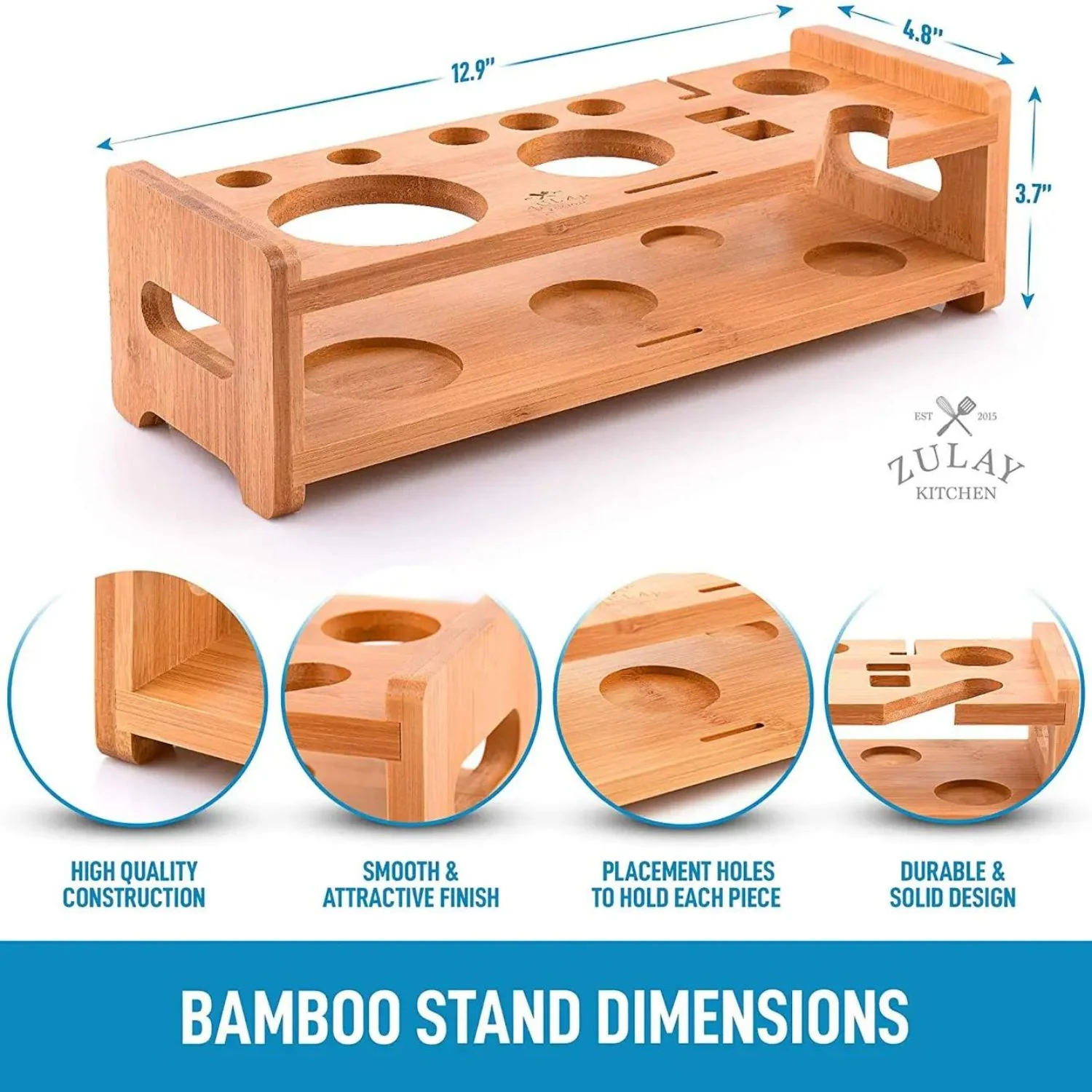 Bartender Kit with Bamboo Holder (24-Piece) - Image 6
