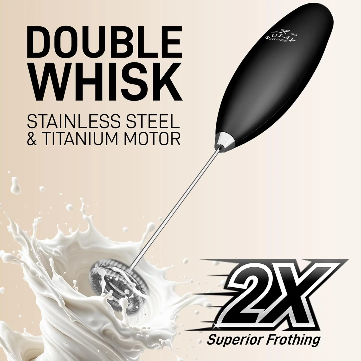 Double Whisk Milk Frother - Image 4