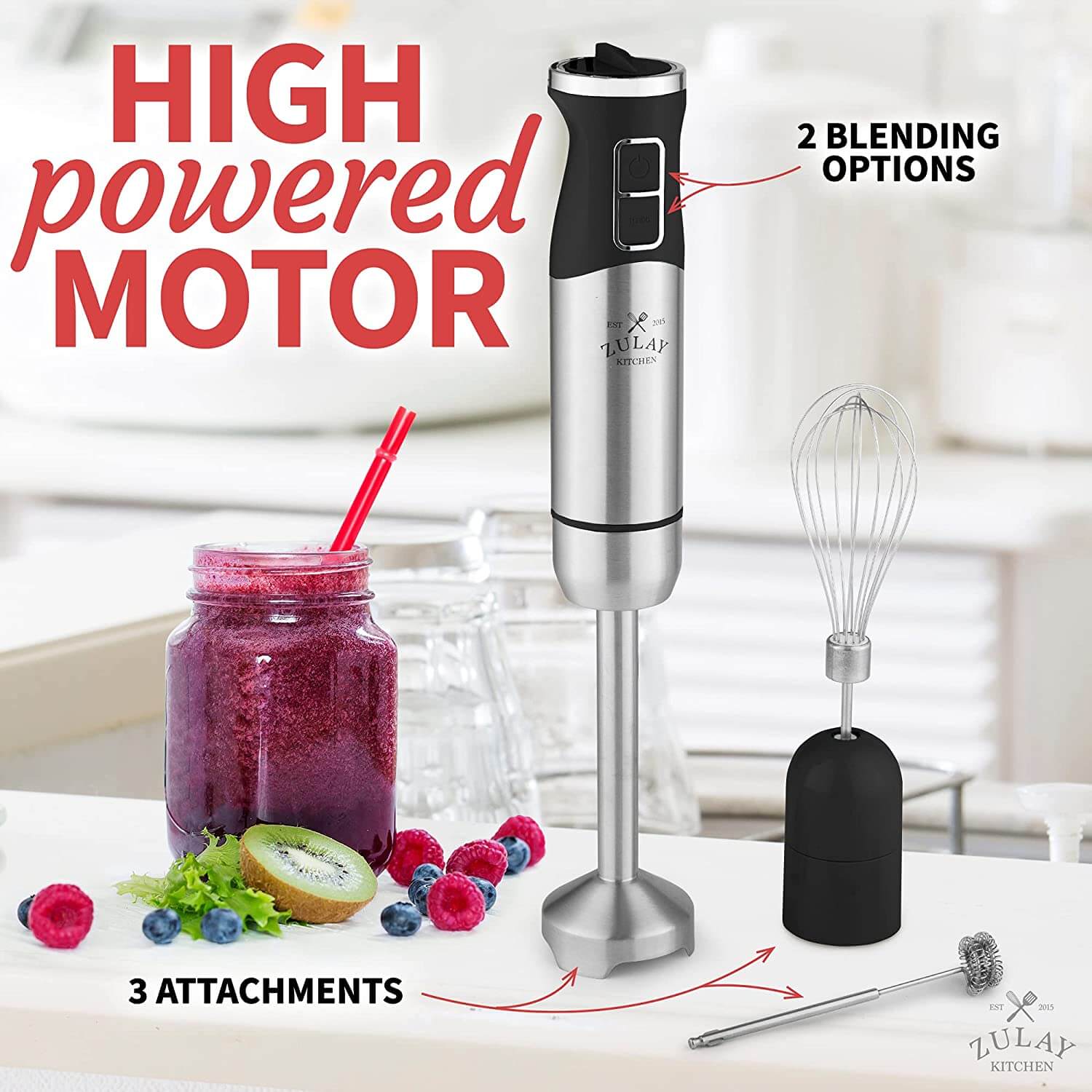 Immersion Blender – 500W Handheld Mixer - Image 2