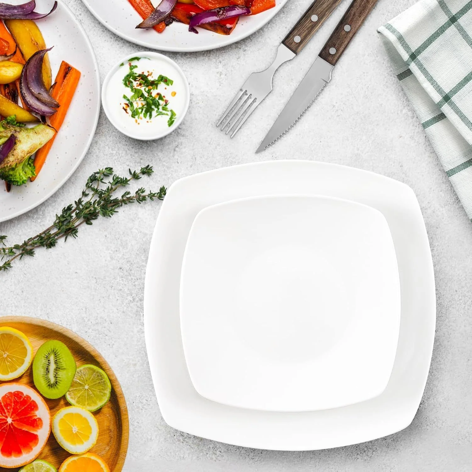 Luna Porcelain Dinnerware Set - Image 4