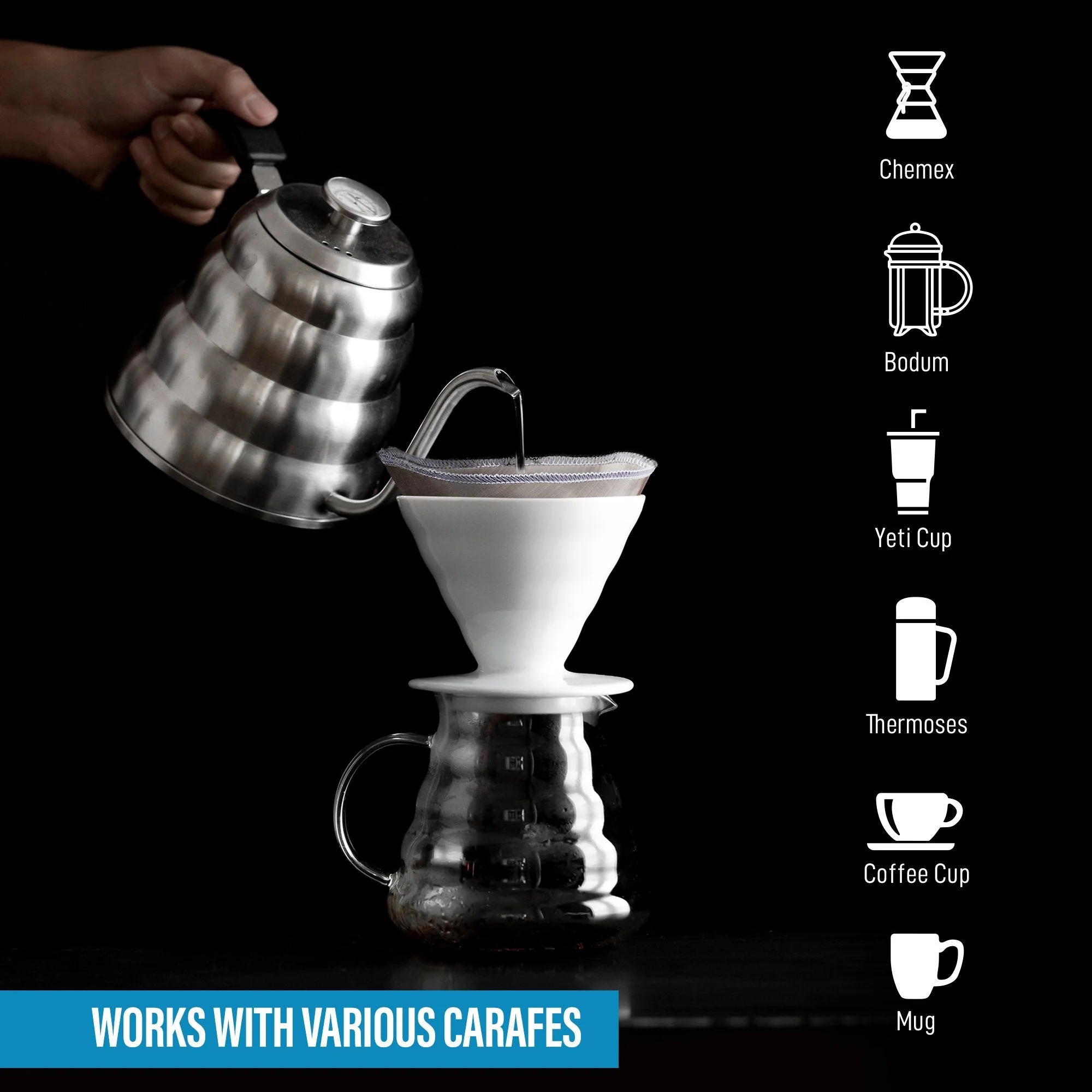 Reusable Pour Over Coffee Filter - Image 5