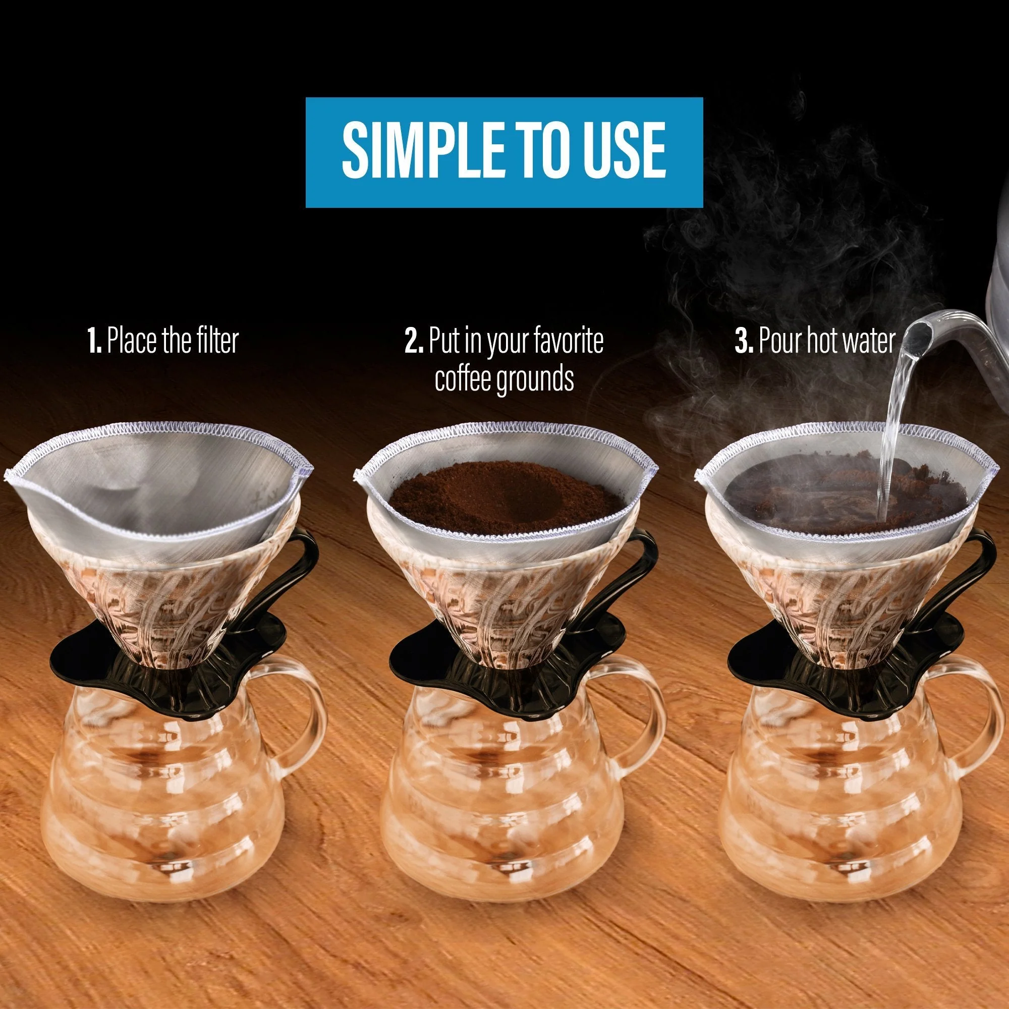 Reusable Pour Over Coffee Filter - Image 6