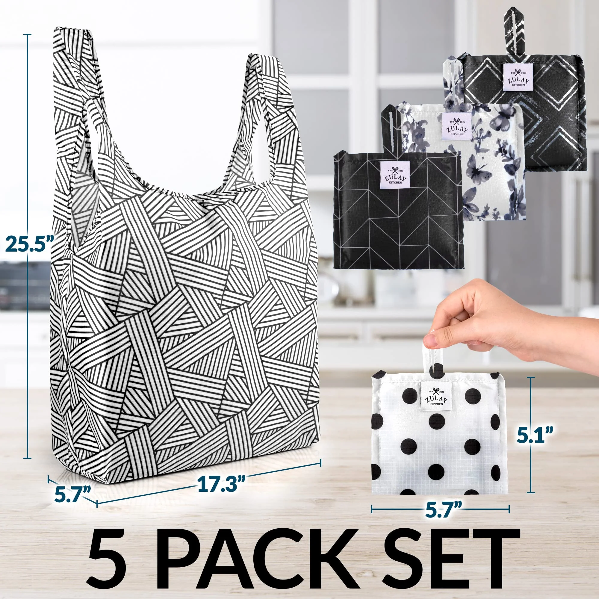 Reusable Grocery Bags - 5 Pack - Image 6