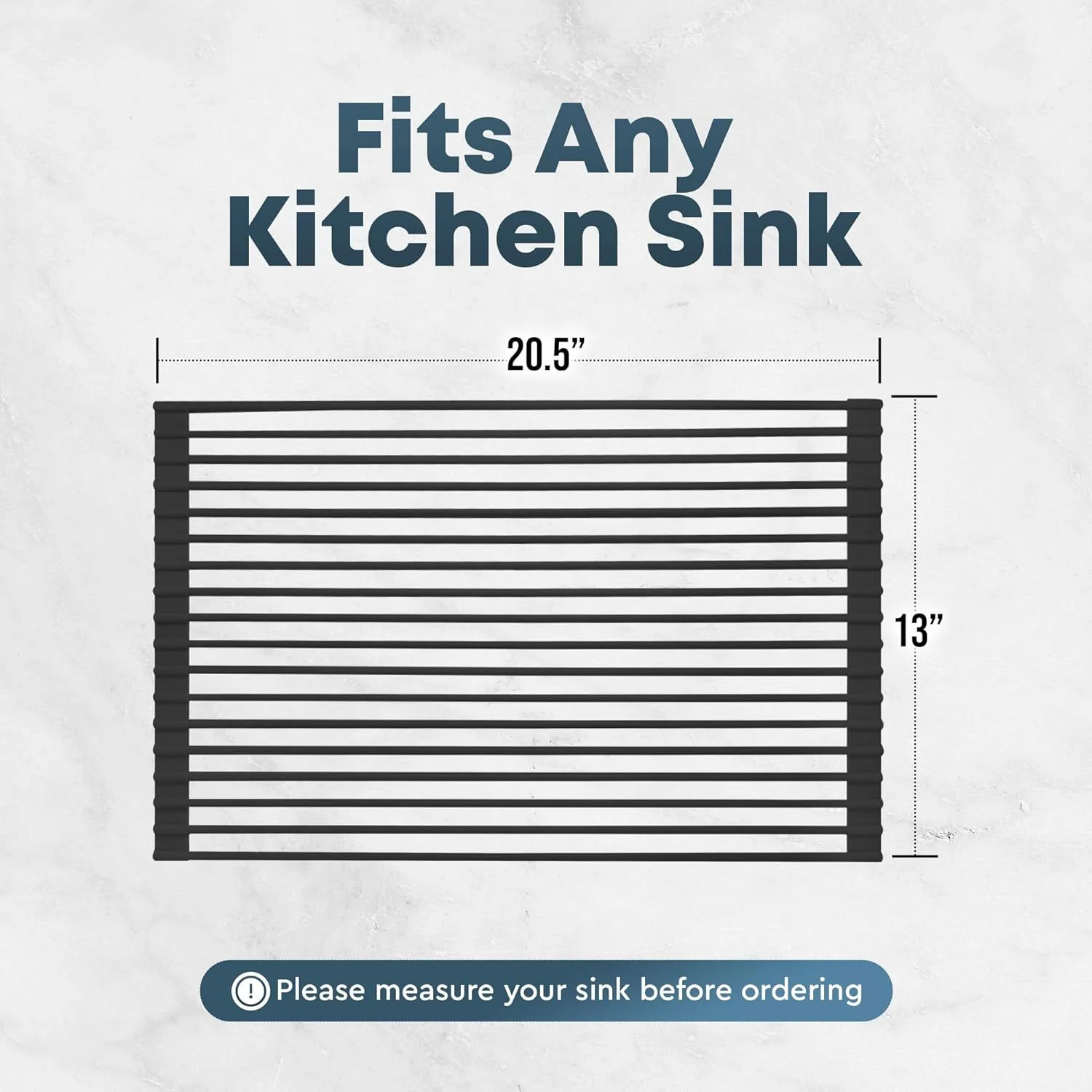 Roll-Up Sink Drying Rack (20.5") - Image 4