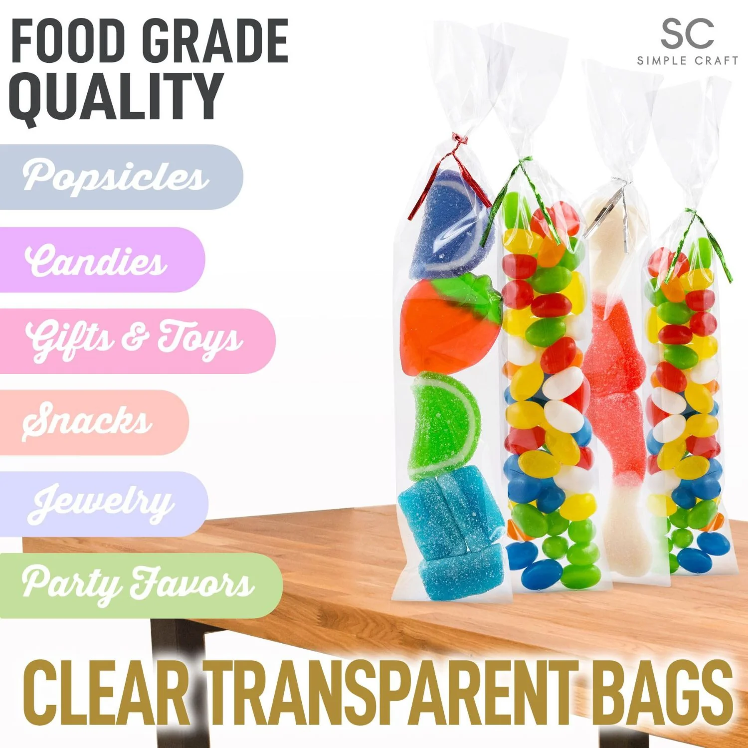 Candy Treat Cellophane Bags - Image 3