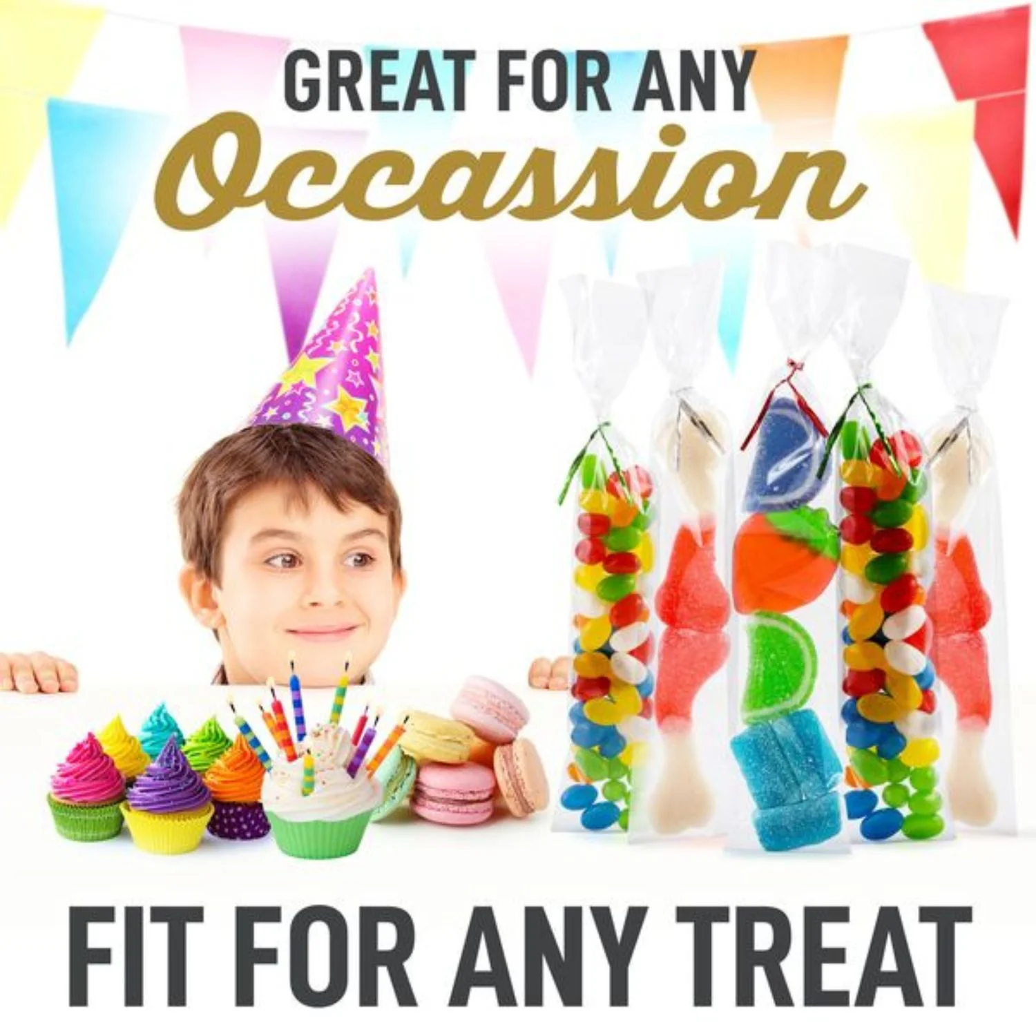 Candy Treat Cellophane Bags - Image 6