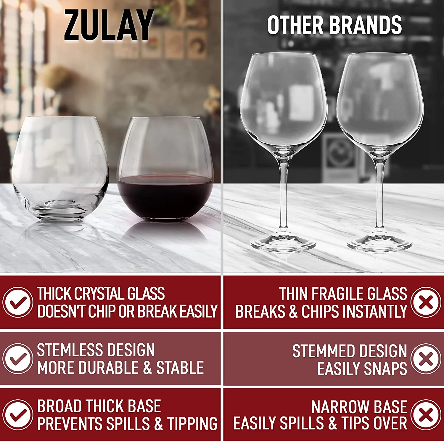 Stemless Wine Glasses Set - Image 7