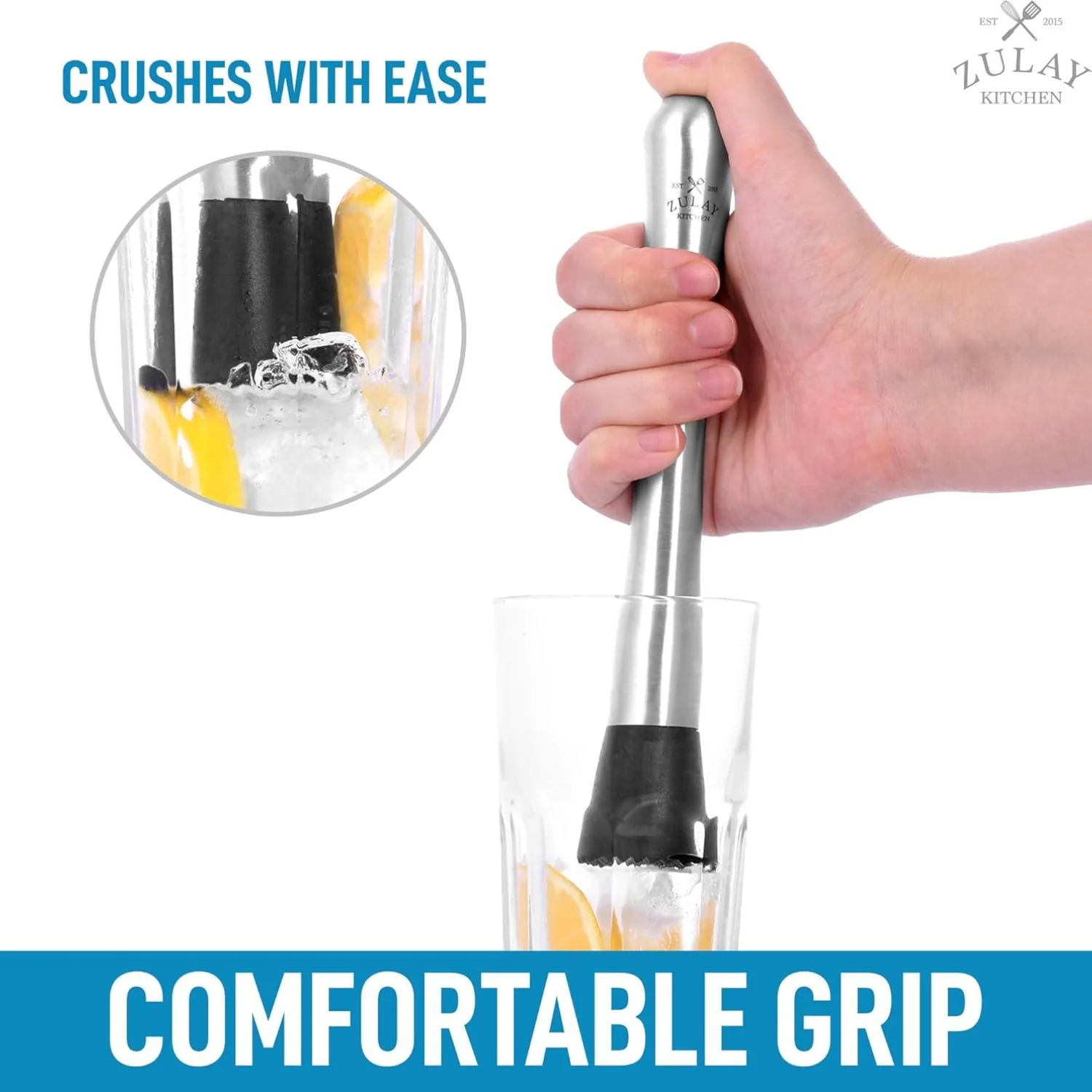Stainless Steel Cocktail Muddler - Image 6